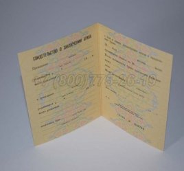 Свидетельство о Браке 1991г РСФСР в Екатеринбурге