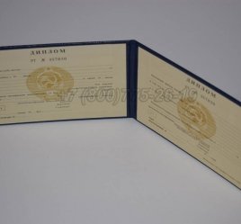 Диплом Техникума Узбекской ССР в Екатеринбурге