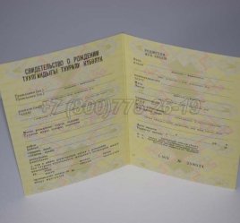 Свидетельство о Рождении 1983г Киргизской ССР в Екатеринбурге